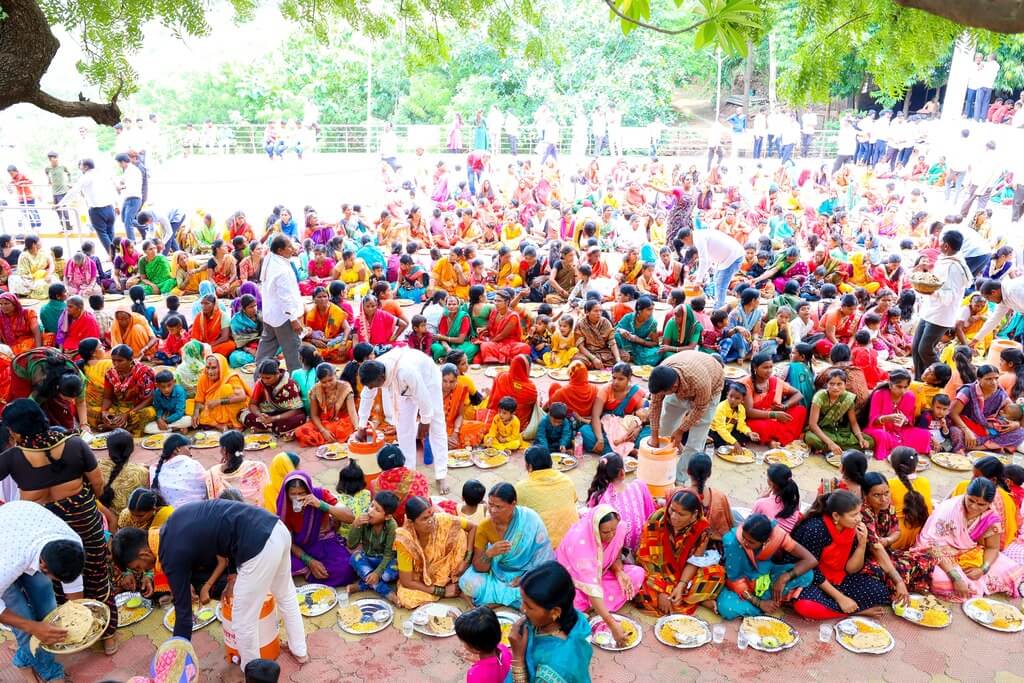 Mahaprasad At Temple By Kute Group Foundation In 2023